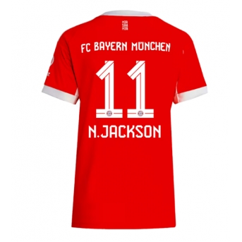 Billige Fotballdrakt Bayern Munich Nicolas Jackson #11 Replika Hjemmedrakt Dame 2025-26 Kortermet
